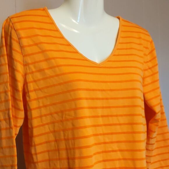 TALBOTS women top size small orange color - Picture 2 of 8